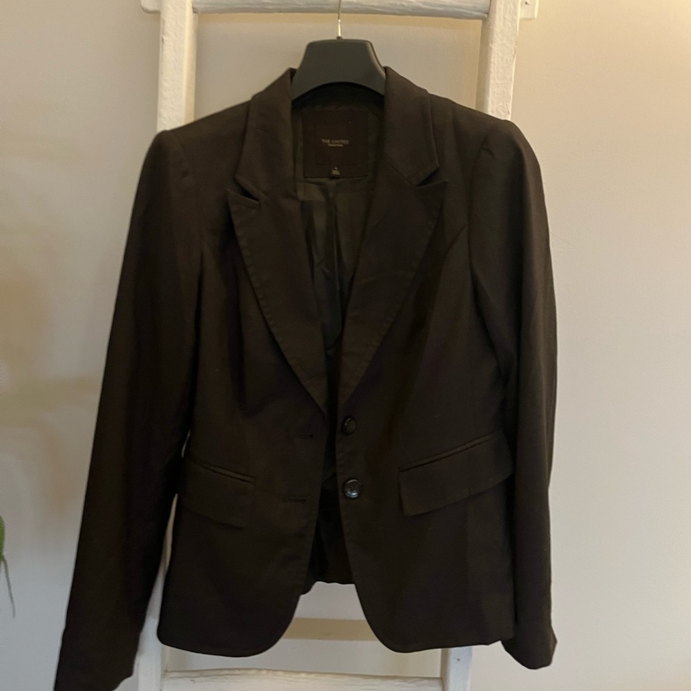 The Limited Collection Classic Blazer in Chocolate Brown